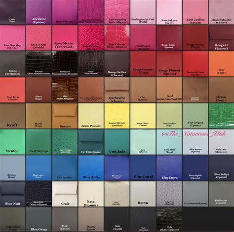 hermès colors|hermès color chart 2022.